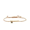 Gold & Brown Enamel Mini Elephant Cord Bracelet