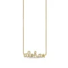 Gold & Diamond Aloha Plumeria Necklace