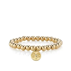 Gold & Diamond Aries Zodiac Medallion on 14k Yellow Gold