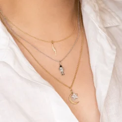 Gold & Diamond Astronaut Charm