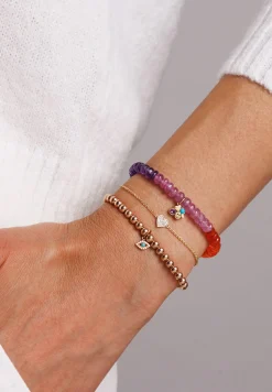 Gold & Diamond Baby Heart Bracelet