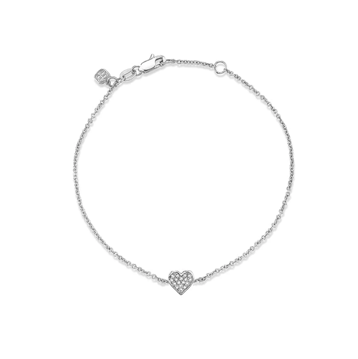 Gold & Diamond Baby Heart Bracelet