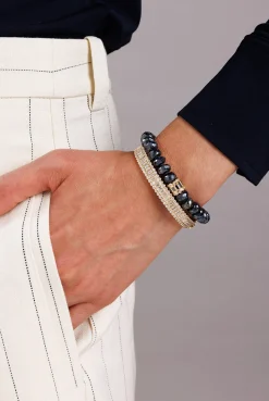 Gold & Diamond Baguette Eternity Hinge Bangle