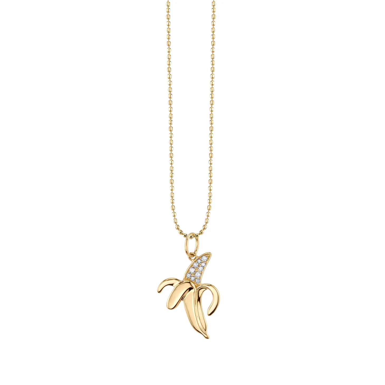 Gold & Diamond Banana Charm