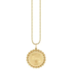 Gold & Diamond Bee Coin Charm