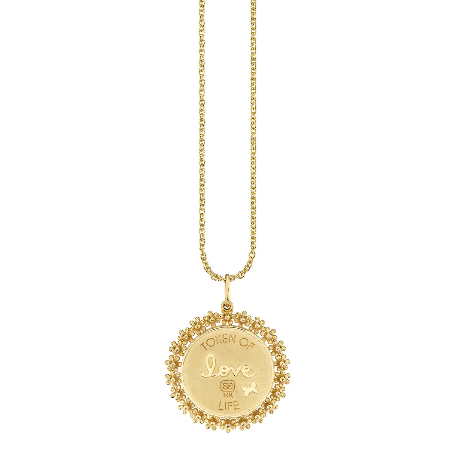 Gold & Diamond Bee Coin Charm