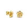 Gold & Diamond Begonia Stud