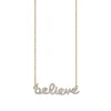 Gold & Diamond Believe Necklace