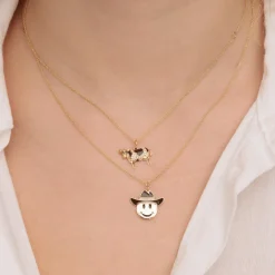Gold & Diamond Bessie Cow Charm