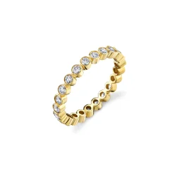 Gold & Diamond Bezel Eternity Ring