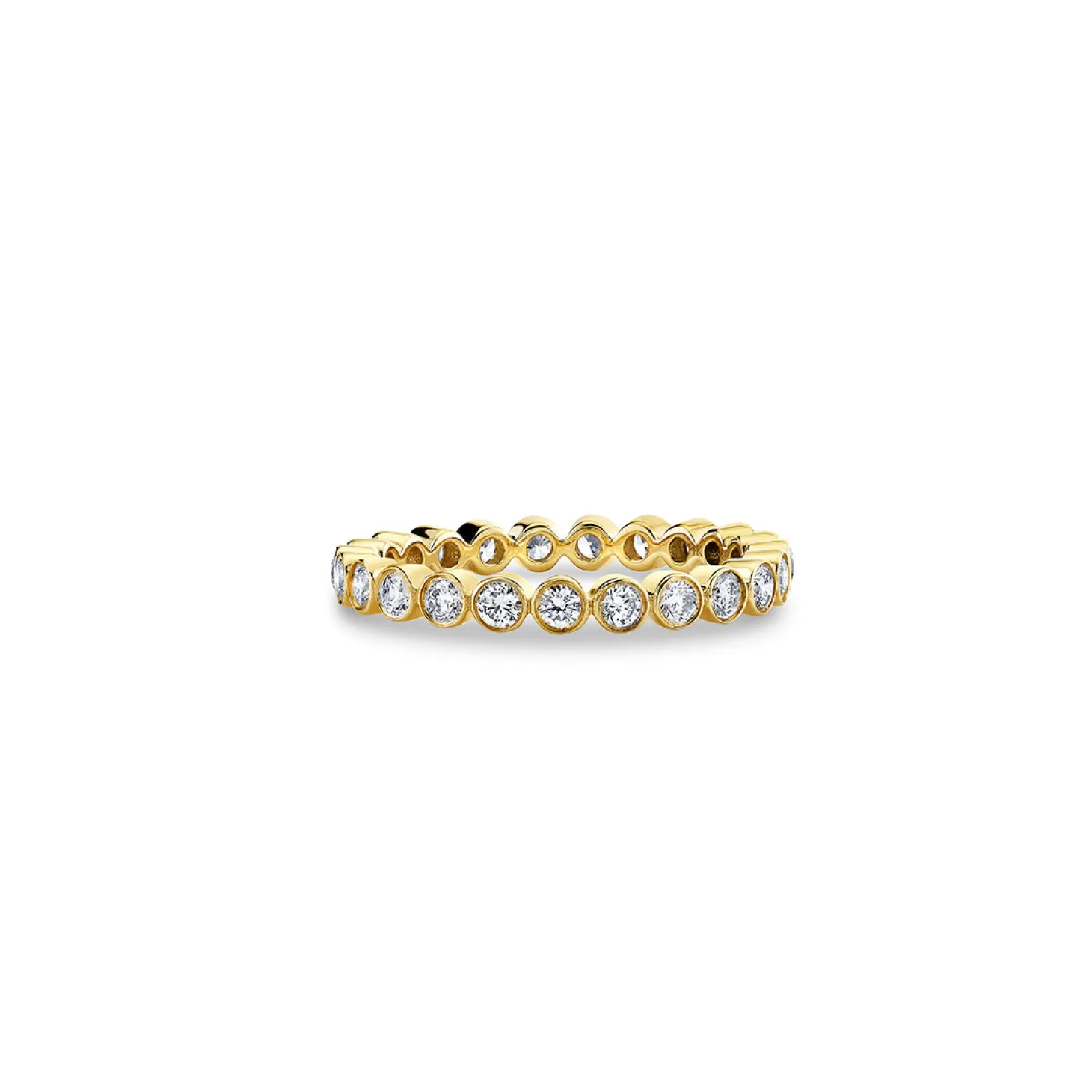 Gold & Diamond Bezel Eternity Ring