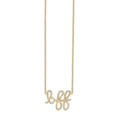 Gold & Diamond BFF Necklace