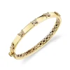 Gold & Diamond Butterfly Bangle