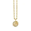 Gold & Diamond Butterfly Flower Cluster Coin