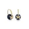 Gold & Diamond Butterfly Sapphire Earrings