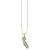 Gold & Diamond California State Necklace