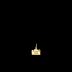 Gold & Diamond Camera Charm