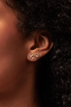 Gold & Diamond Camera Stud
