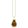 Gold & Diamond Carved Buddha Charm
