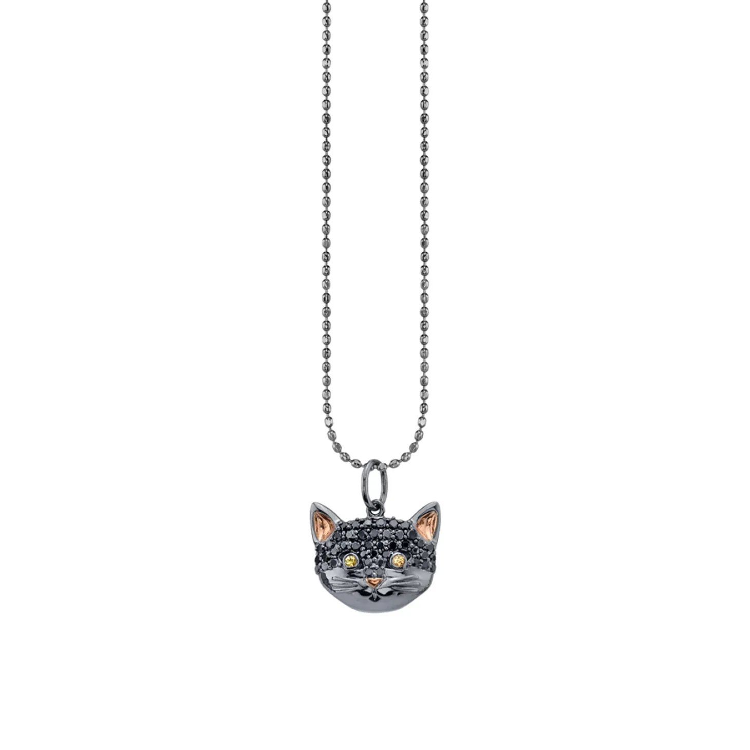 Gold & Diamond Cat Charm