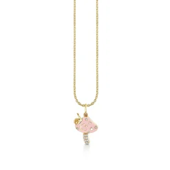 Gold & Diamond Celestial Mushroom Charm