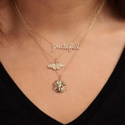 Gold & Diamond Celestial Moth Charm