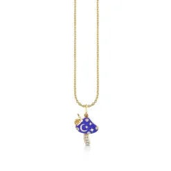 Gold & Diamond Celestial Mushroom Charm