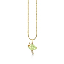 Gold & Diamond Celestial Mushroom Charm