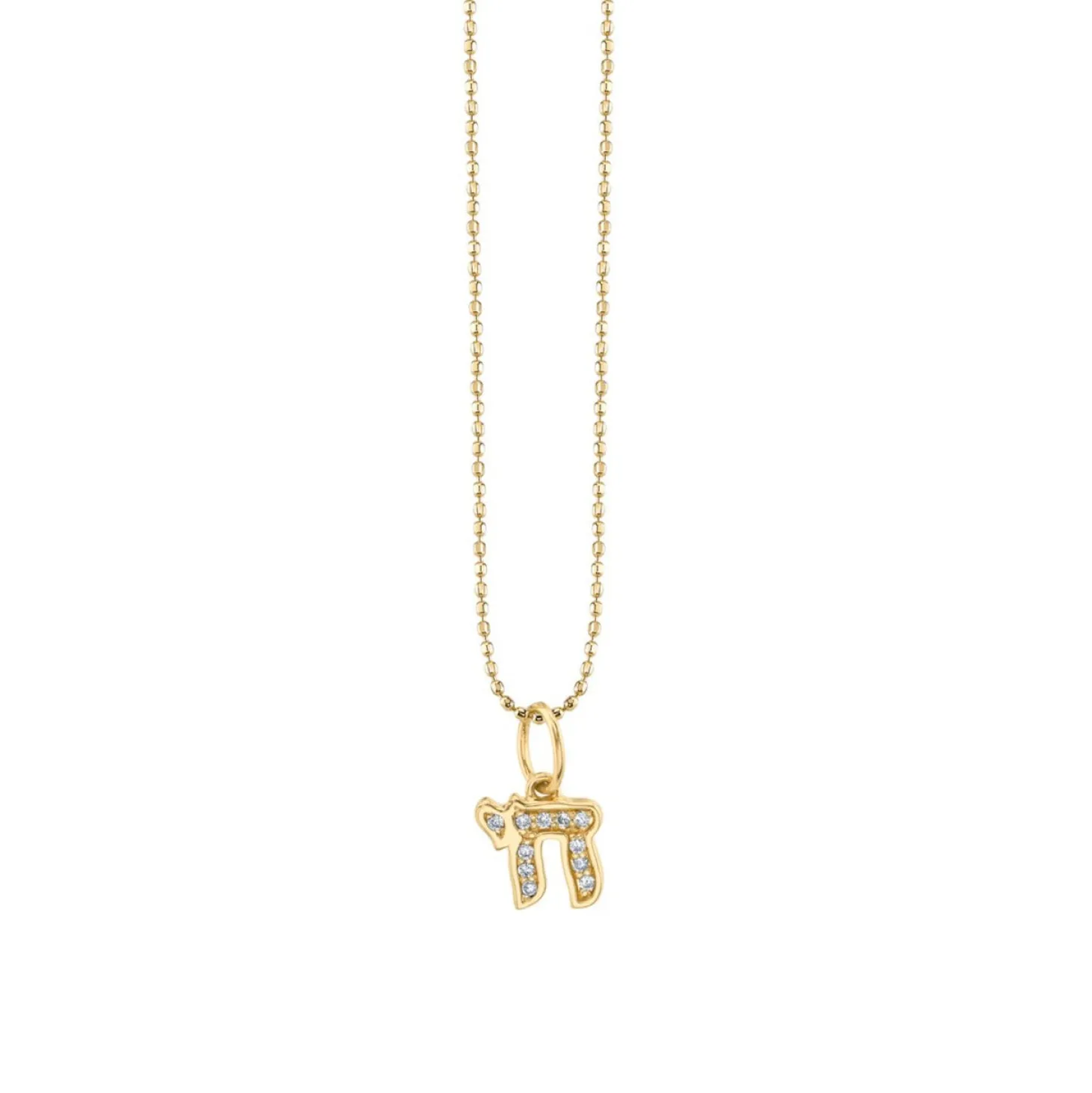 Gold & Diamond Chai Charm