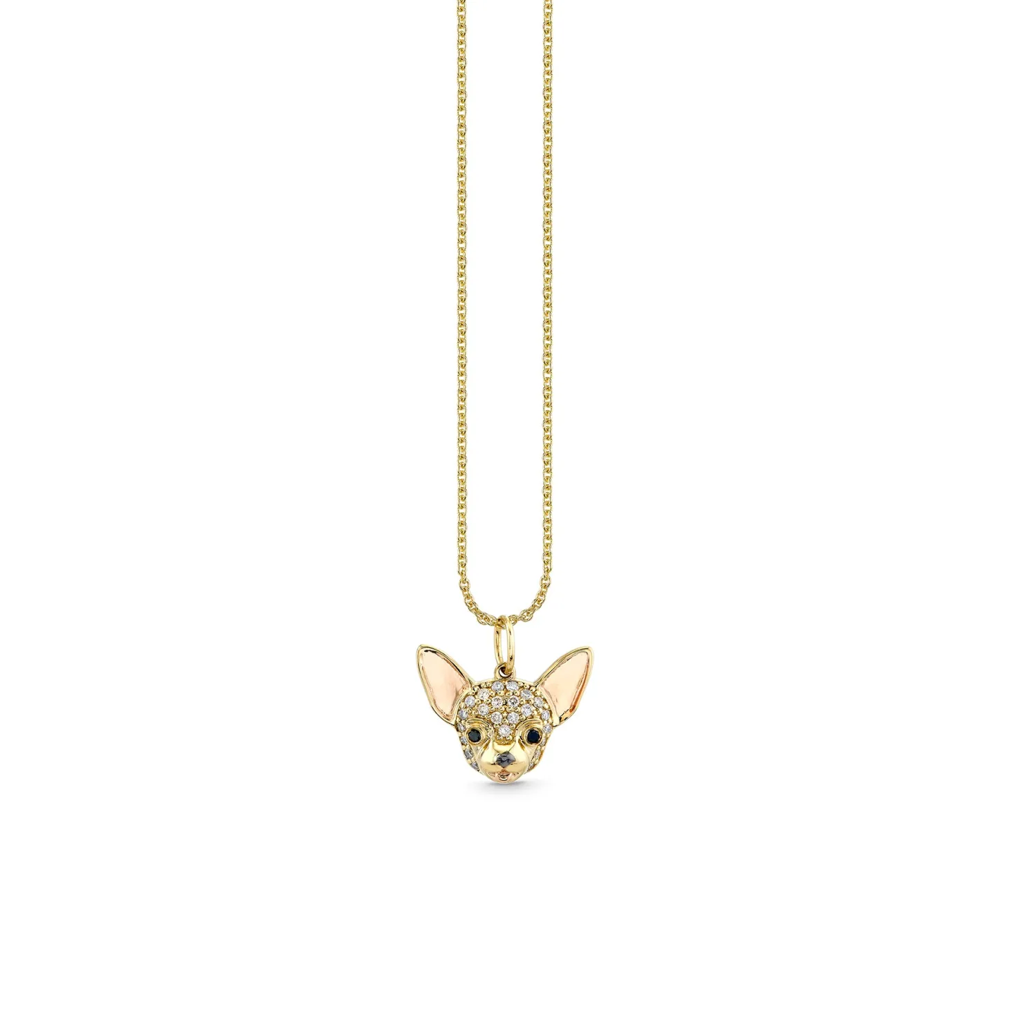 Gold & Diamond Chihuahua Charm