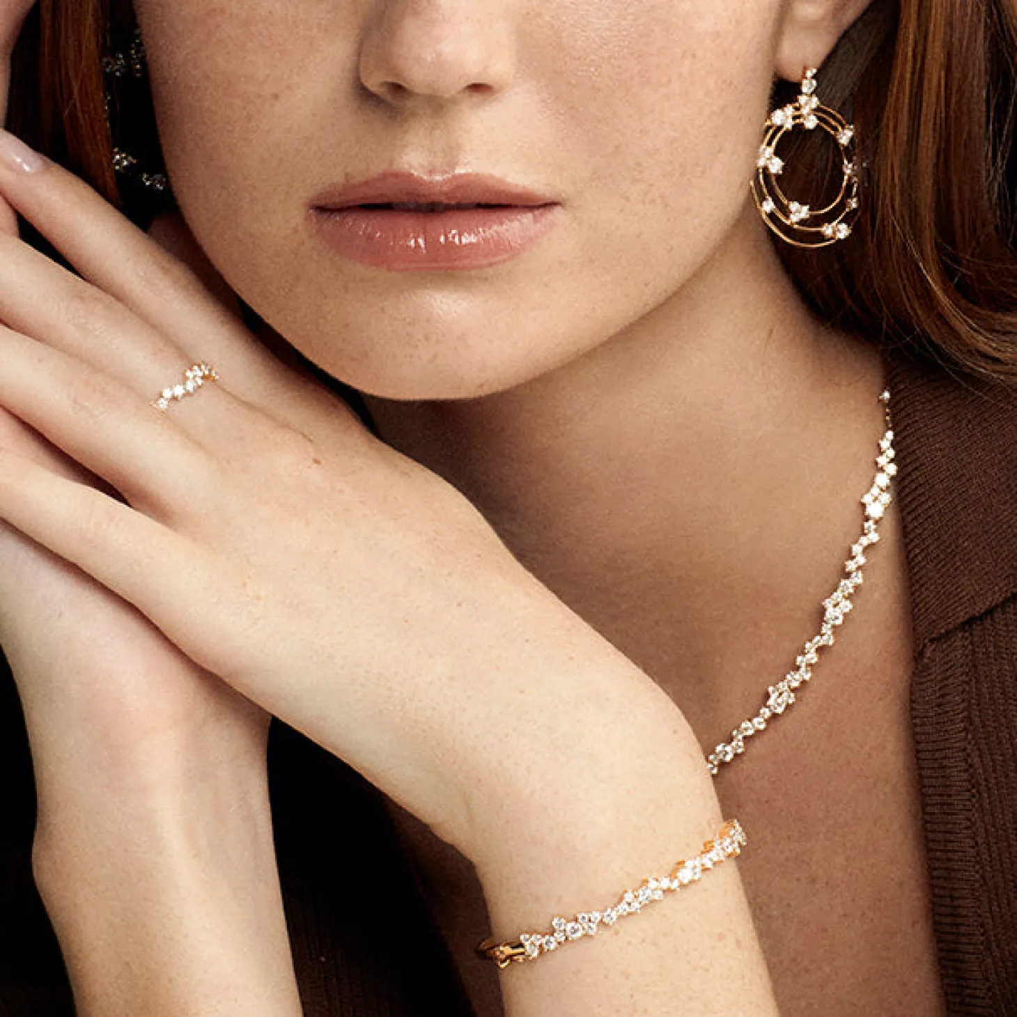 Gold & Diamond Cocktail Bangle