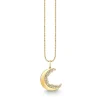 Gold & Diamond Cocktail Crescent Moon Charm