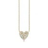 Gold & Diamond Cocktail Heart Necklace