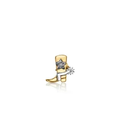 Gold & Diamond Cowboy Boot Stud