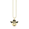 Gold & Diamond Cowboy Happy Face Charm