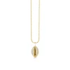 Gold & Diamond Cowrie Shell Charm