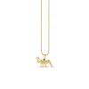 Gold & Diamond Cricket Charm