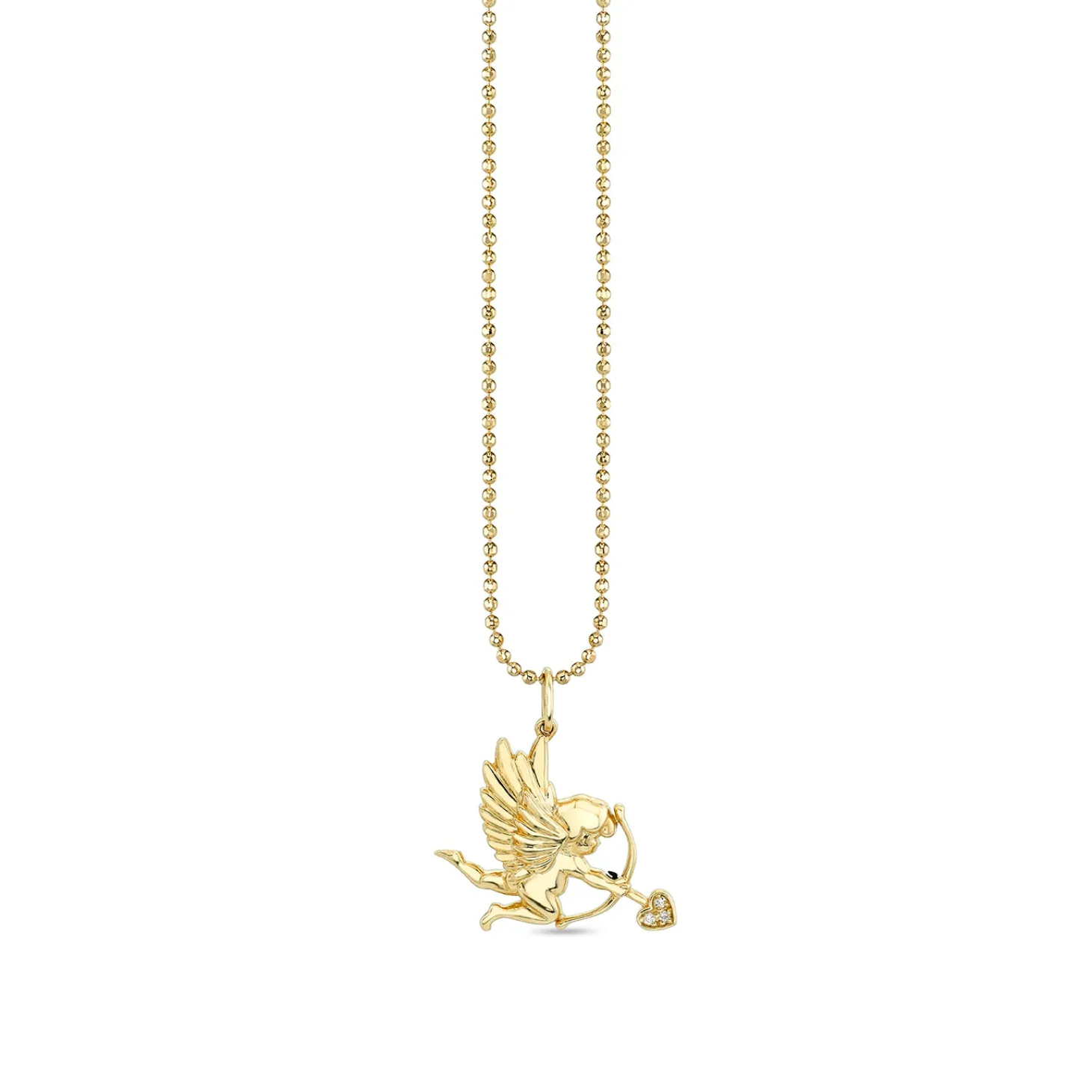 Gold & Diamond Cupid Charm