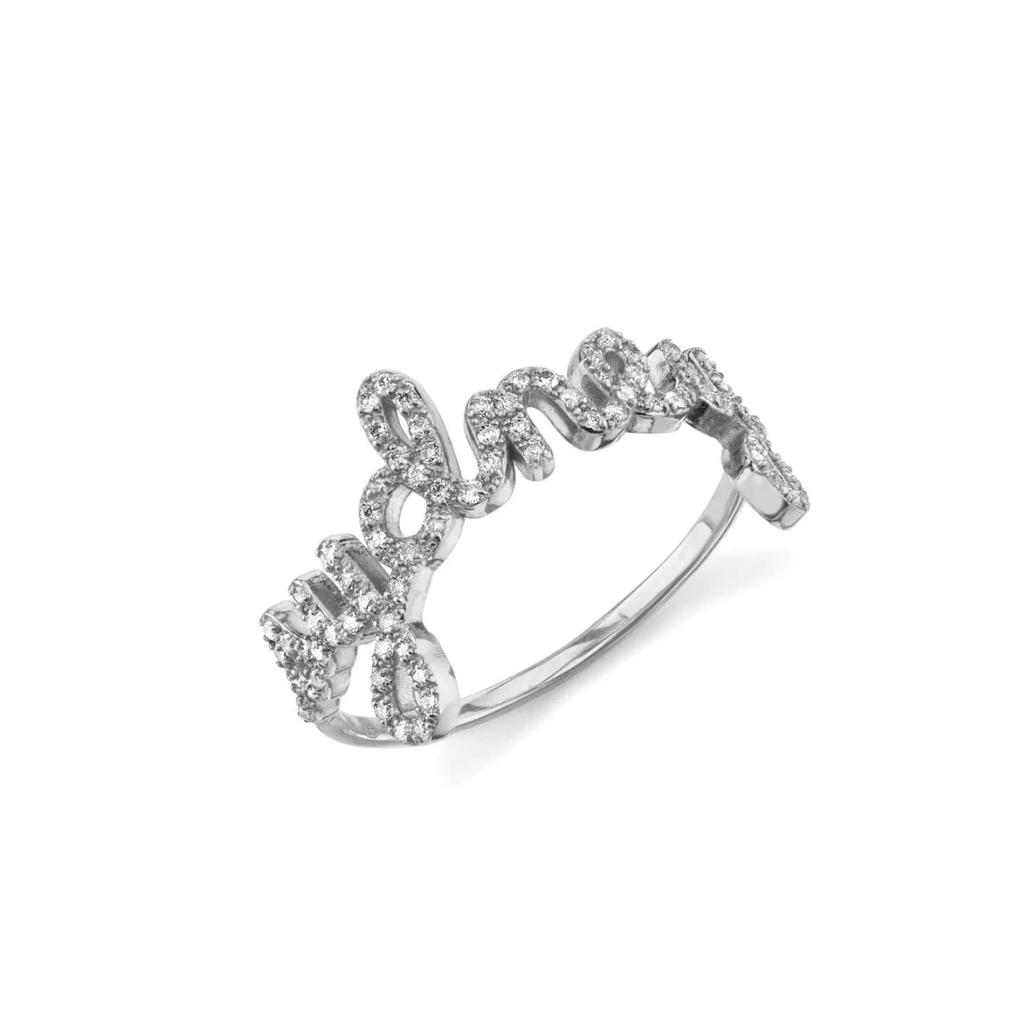 Gold & Diamond Custom Script Rings