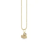 Gold & Diamond 3D Rubber Duck Charm