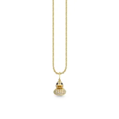 Gold & Diamond 3D Rubber Duck Charm