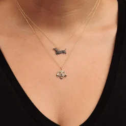 Gold & Diamond Dachshund Charm