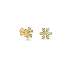 Gold & Diamond Daisy Stud