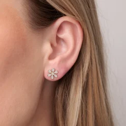 Gold & Diamond Daisy Stud