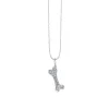 Gold & Diamond Dog Bone Charm