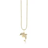 Gold & Diamond Dolphin Charm