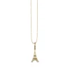 Gold & Diamond Eiffel Tower Charm