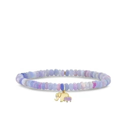 Gold & Diamond Elephant Family on Hackmanite