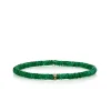 Gold & Diamond Eternity Rondelle on Aventurine