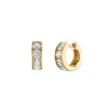 Gold & Diamond Extra Large Huggie Hoops